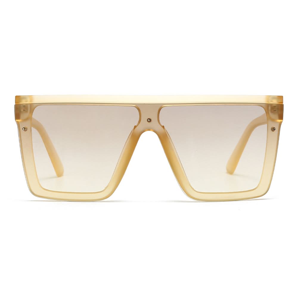 Dollger Black Rectangle Aviator Sunglasses