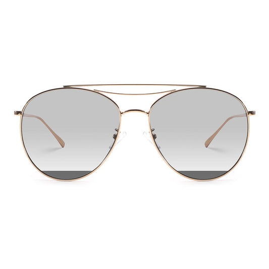 Dollger Polished Silver Aviator Sunglasses